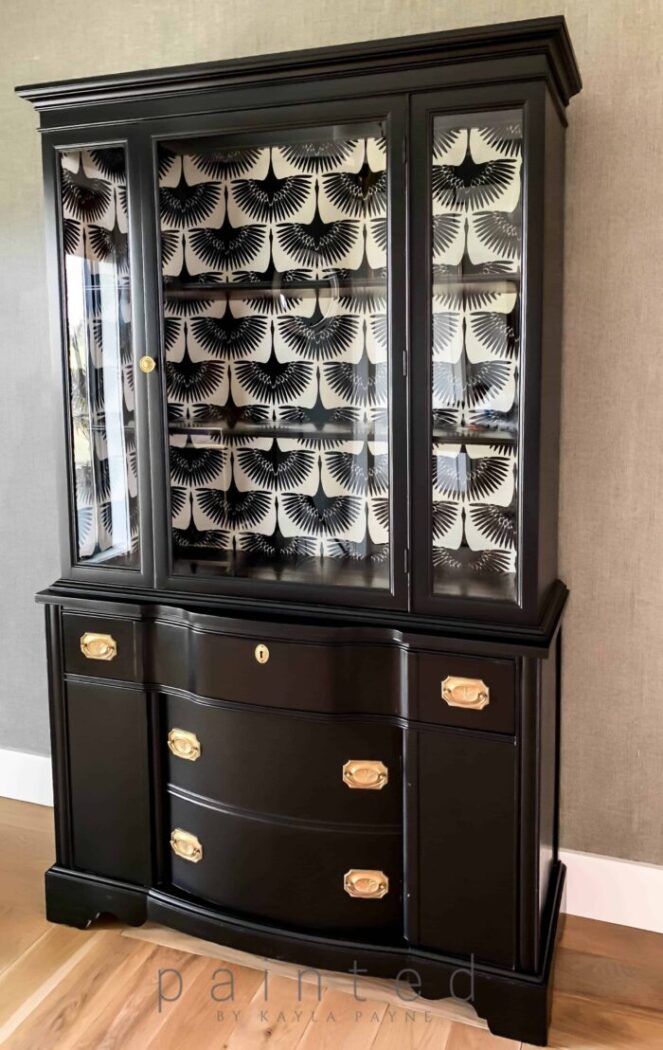 14 black painted furniture pieces ...classic elegance, ideas and inspiration for your next makeover! artsychicksrule.com #blackpaintedfurniture #blackfurnituremakeovers #blackfurniture