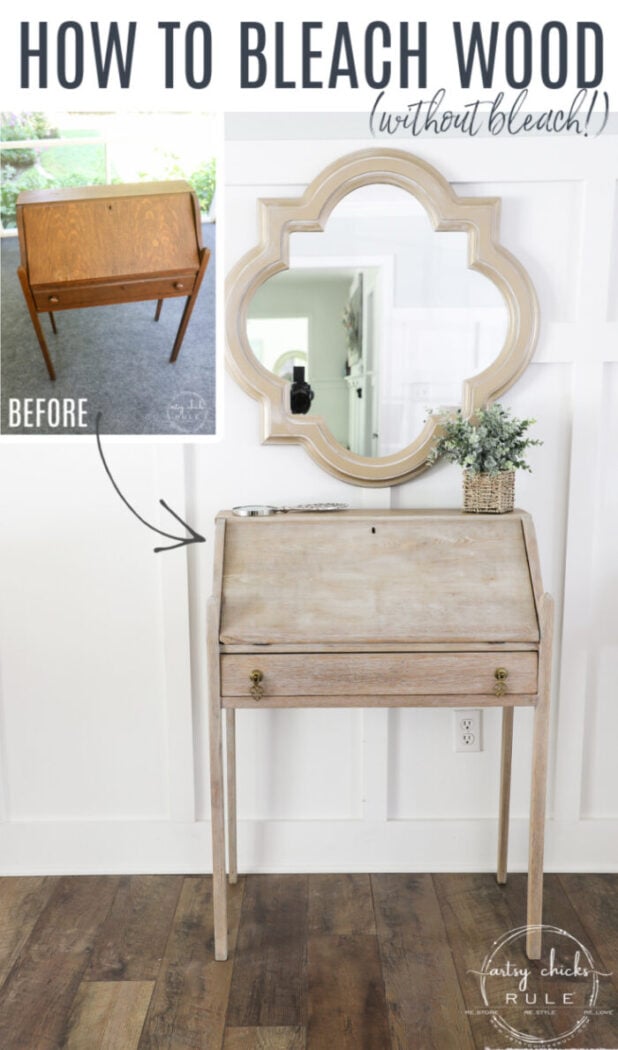 WOOD BLEACH Definition: chemical solutions used to remove the color or discoloration from wood What exactly are these used for? Lighter…