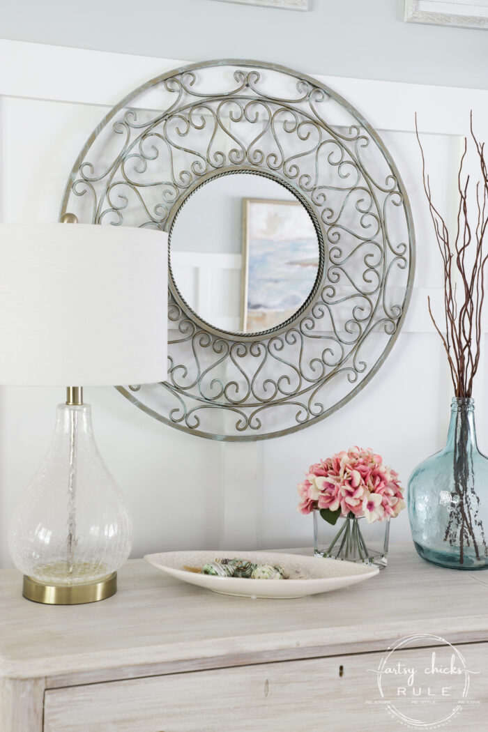 Metal Mirror Makeover Simple Method, How To Paint A Metal Mirror Frame White