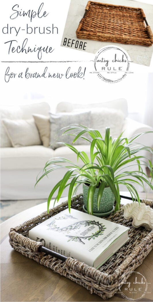 Old tired baskets?? Add a little paint for a brand new look. Here are several simple basket makeover ideas to get started! artsychicksrule.com #basketmakeoverideas #paintedbaskets #basketmakeover