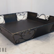 Pink Rose Tray Makeover (with Prima transfer)