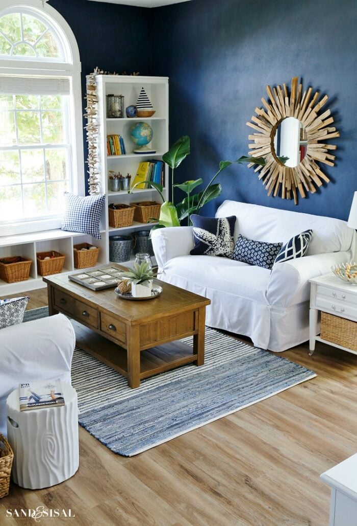 Navy Blue wall inspiration! Accent walls or whole rooms. artsychicksrule.com #navywalls