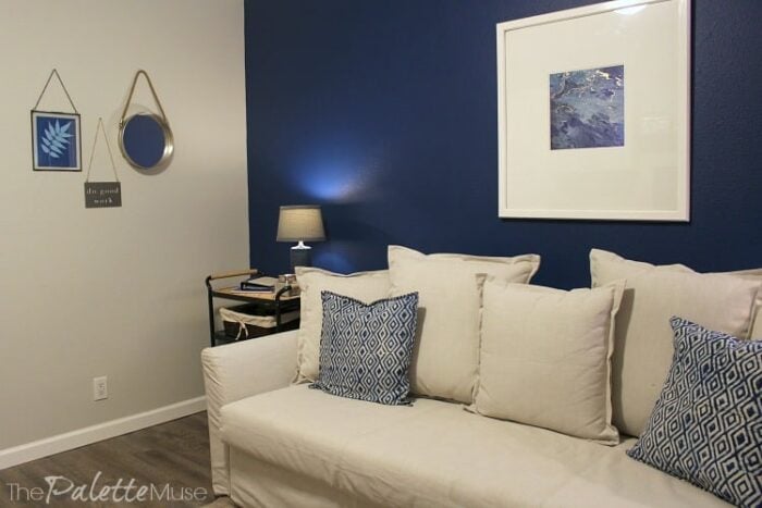 Blue Accent Wall Living Room Ideas | Cabinets Matttroy
