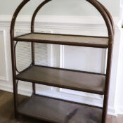 Thrifted Arched Shelf Makeover