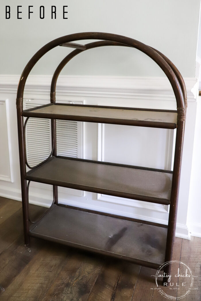 Thrifted Arched Shelf Makeover