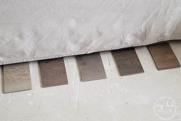 Today I'm talking about our waterproof hardwood flooring update, the importance of finding the right retailer, and how to prep for flooring install. artsychicksrule.com #sp #raintreefloors #waterproofhardwood #raintreeflooring #woodwithoutworry #waterproofflooring