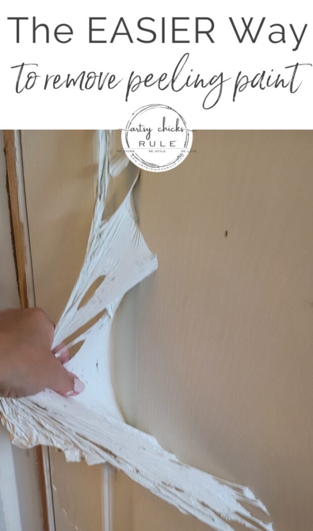 How To Remove Peeling Paint From Doors & Trim (with these simple tools) -  Artsy Chicks Rule®