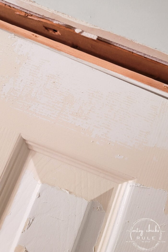 How To Remove Peeling Paint From Doors & Trim (with these simple tools) - Artsy Chicks Rule®