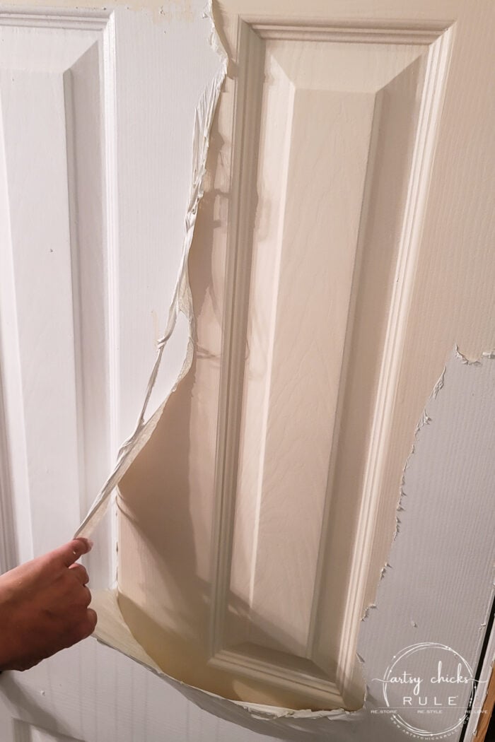 How To Remove Peeling Paint From Doors & Trim (with these simple tools) - Artsy Chicks Rule®