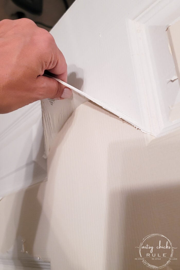 How To Remove Peeling Paint From Doors & Trim (with these simple tools) - Artsy Chicks Rule®