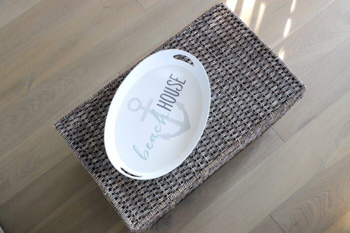 It's reveal day! I'm sharing our whole beach condo and our beautiful new waterproof hardwood flooring. artsychicksrule.com #sponsored #raintreeflooring #woodwithoutworry #waterproofflooring #waterproofhardwood #realhardwood