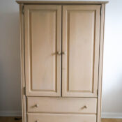 French Eggshell Fusion Armoire
