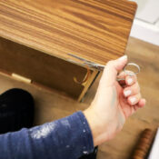 Wood Grain Vinyl Wrap Nightstand Makeover artsychicksrule-5