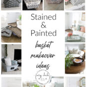 Stained & Painted Baskets (makeover ideas) artsychicksrule