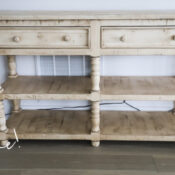 Aqua Console Table (with driftwood stain) artsychicksrule-2