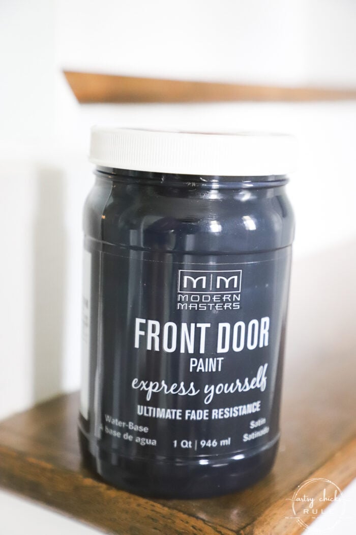 Modern Masters Front Door Paint Jar in Black