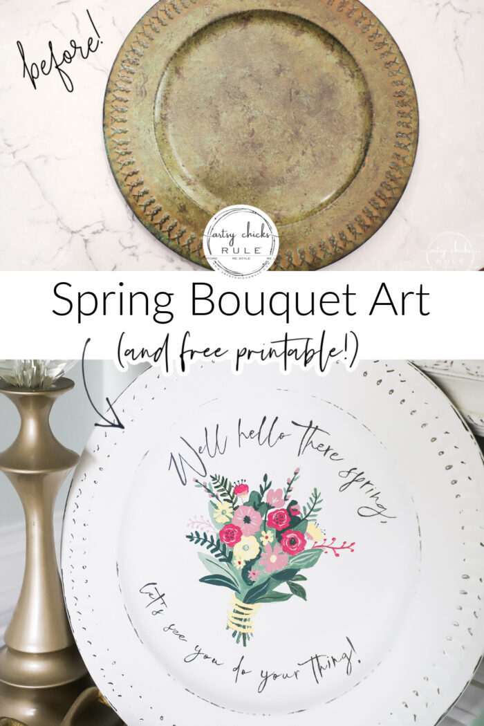 Spring bouquet printable... perfect printable for totes, pillows, or just pop it in a frame and go! artsychicksrule.com