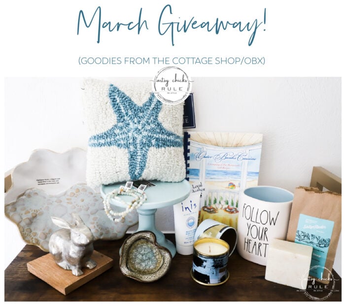 March Giveaway (featuring The Cottage Shop – OBX!)