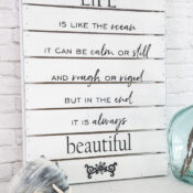 Life Is Like The Ocean Sign Tray artsychicksrule-11