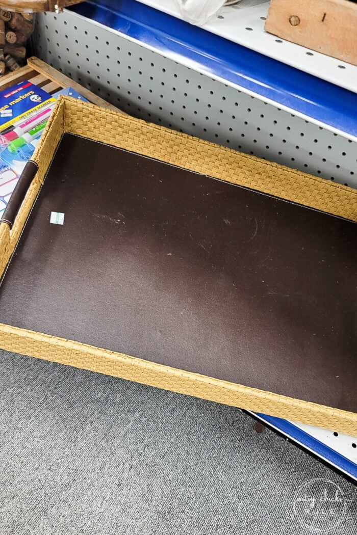brown and tan basket tray