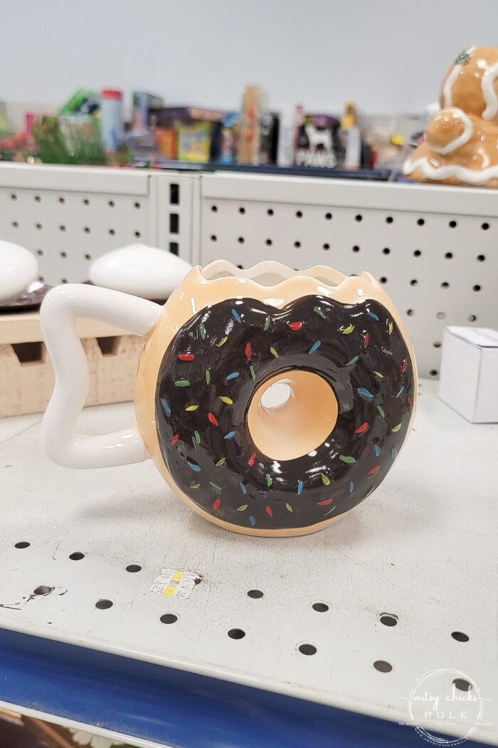 chocolate sprinkles ceramic coffee mug