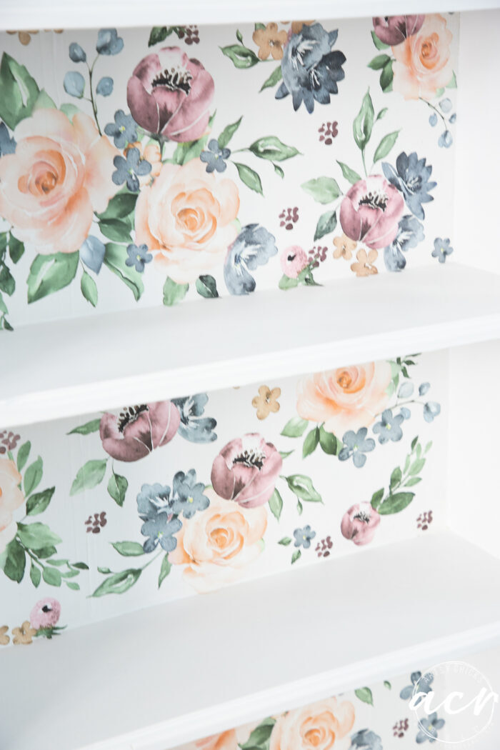 up close of pretty floral transfer background