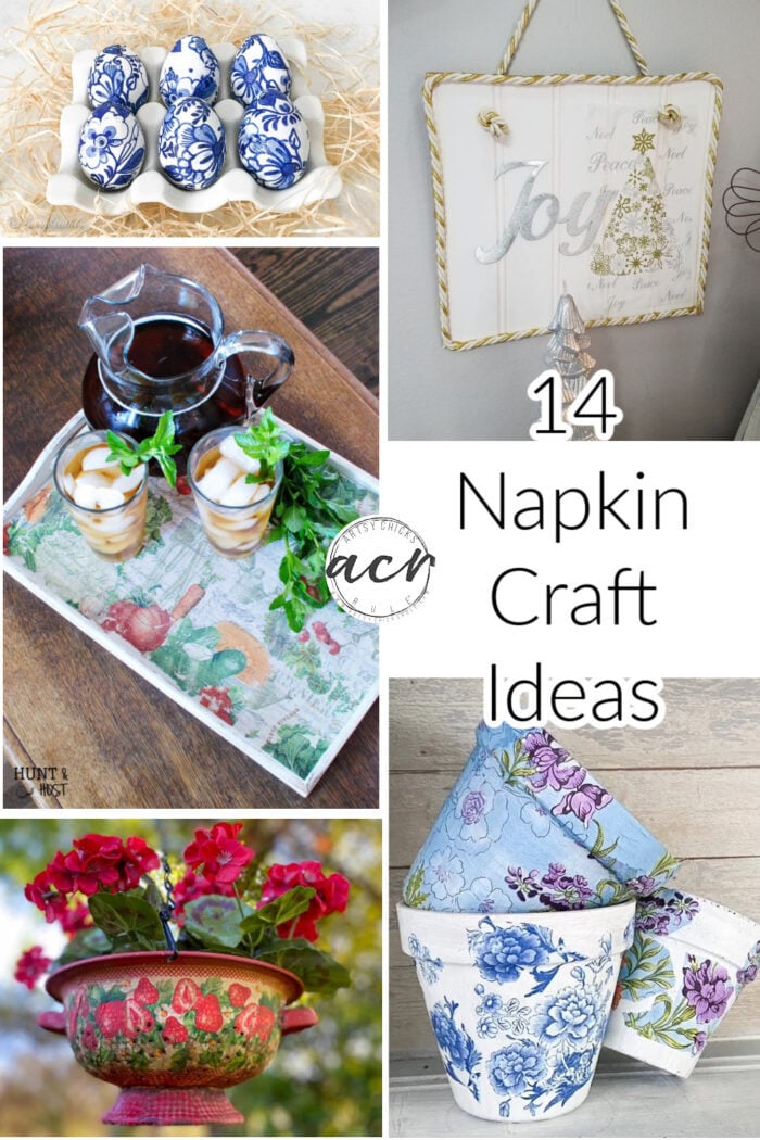 Want some ideas of what to do with those pretty napkins? Check out these adorable napkin crafts for inspiration! artsychicksrule.com