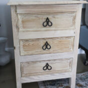 Driftwood Nightstand Makeover (and condo updates!)