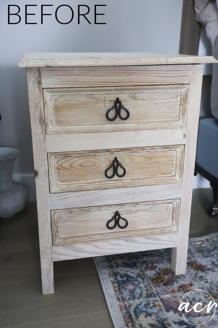 Driftwood Nightstand Makeover (and condo updates!)