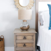 Driftwood Nightstand Makeover (and condo updates!)