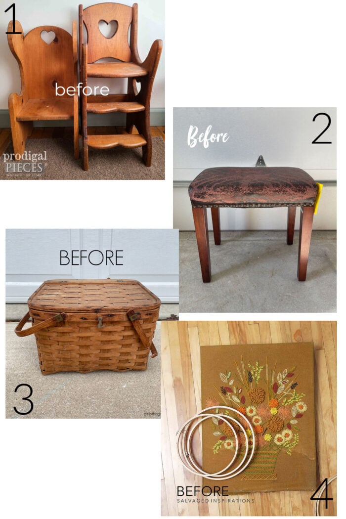 How To Decoupage Furniture - Salvaged Inspirations