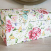 Floral Paper Napkin Decoupage Box artsychicksrule-17