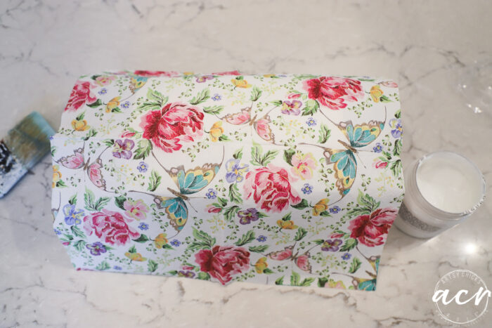 Floral Paper Napkin Decoupage Box - Artsy Chicks Rule®