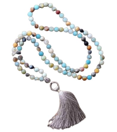 natural stone beaded necklace