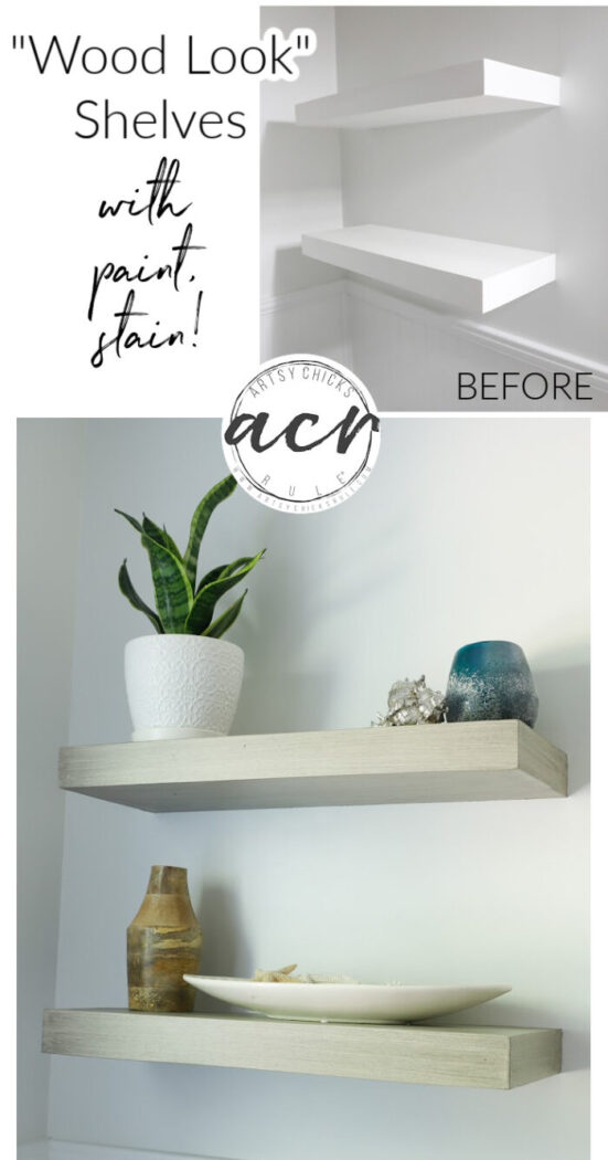 Get this "simple to do" wood look with paint and stain on any project from furniture to decor! artsychicksrule.com