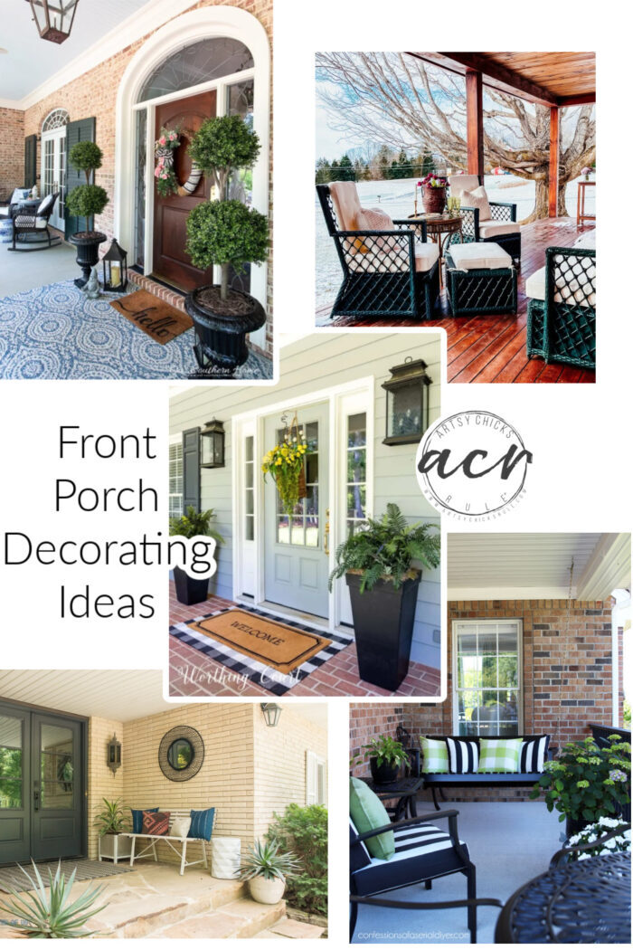 Gather inspiration for your front porch with help from these beautiful spaces! artsychicksrule.com