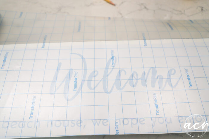 Welcome vinyl cutout