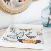 Thrifty Butterfly Tray Makeover