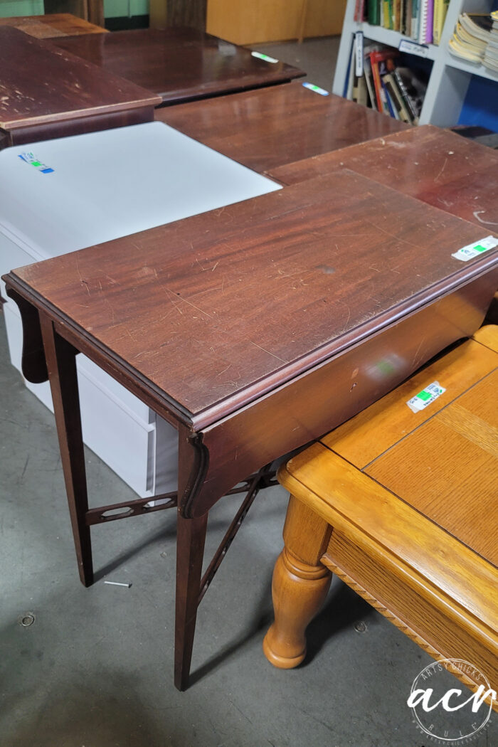 antique wood table