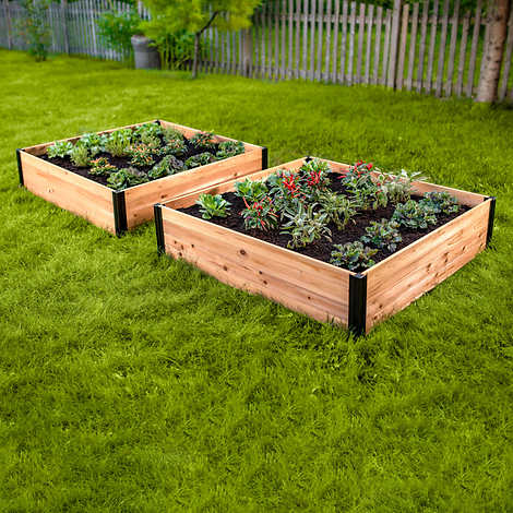 wood raised garden beds