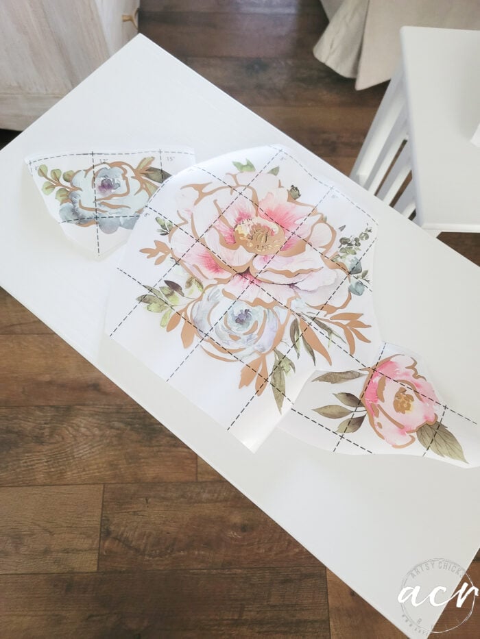 different floral transfer arrangement