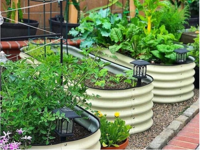 metal farmhouse style garden beds