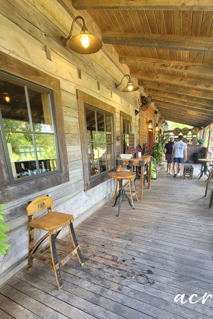 front porch of distillery