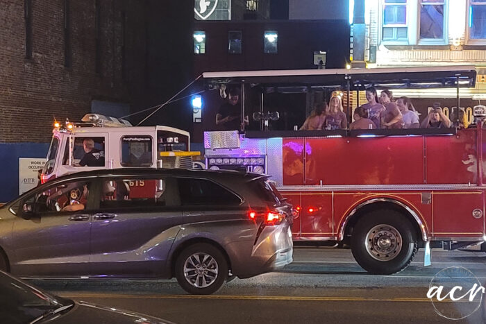 fire truck party bus