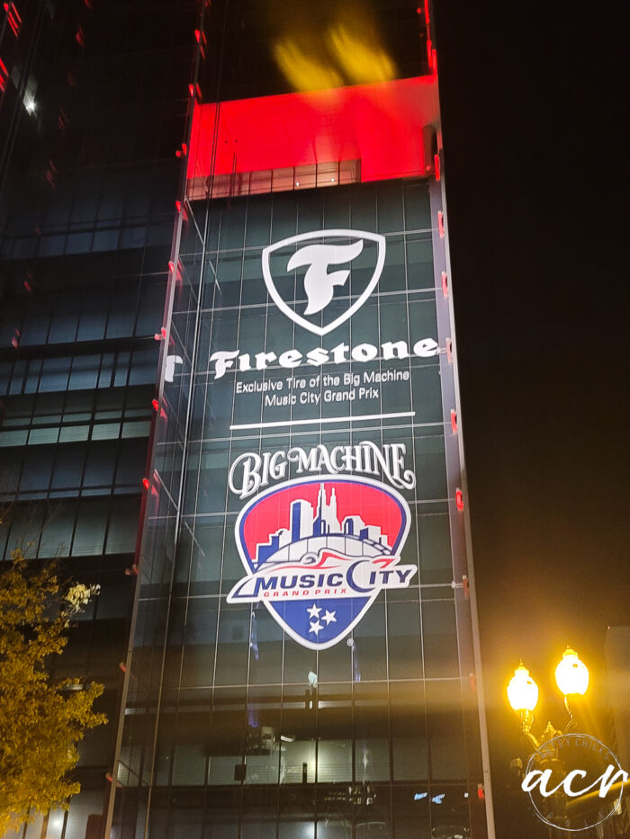 bridgestone arena sign