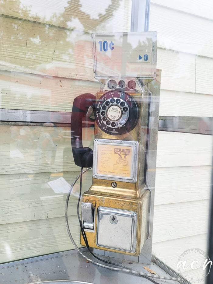 old telephone booth