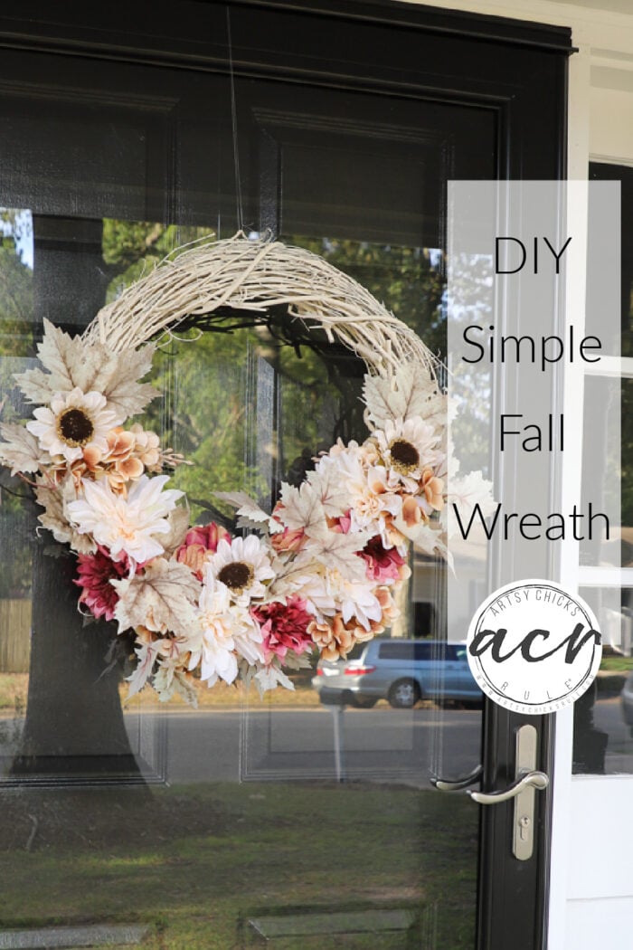 DIY Simple Autumn Wreath – Artsy Chicks Rule®