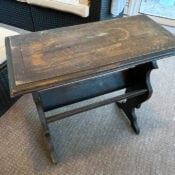 Antique Book Rack Table Update artsychicksrule-1