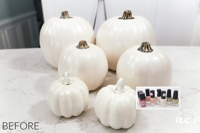 Make these boujee marbled pumpkins, so easy with nail polish!! artsychicksrule.com