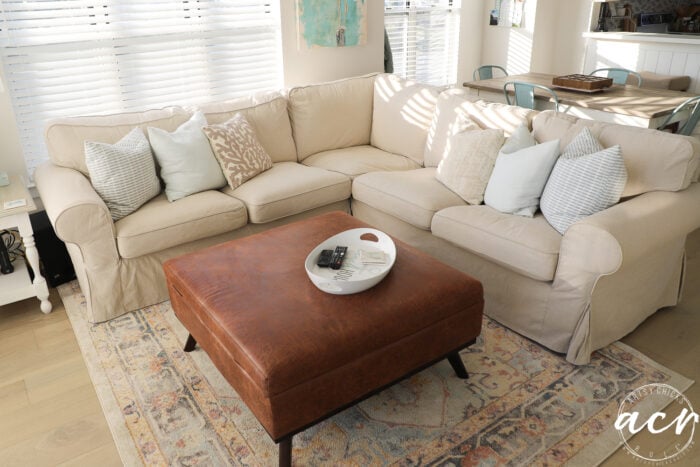 sectional and ottoman